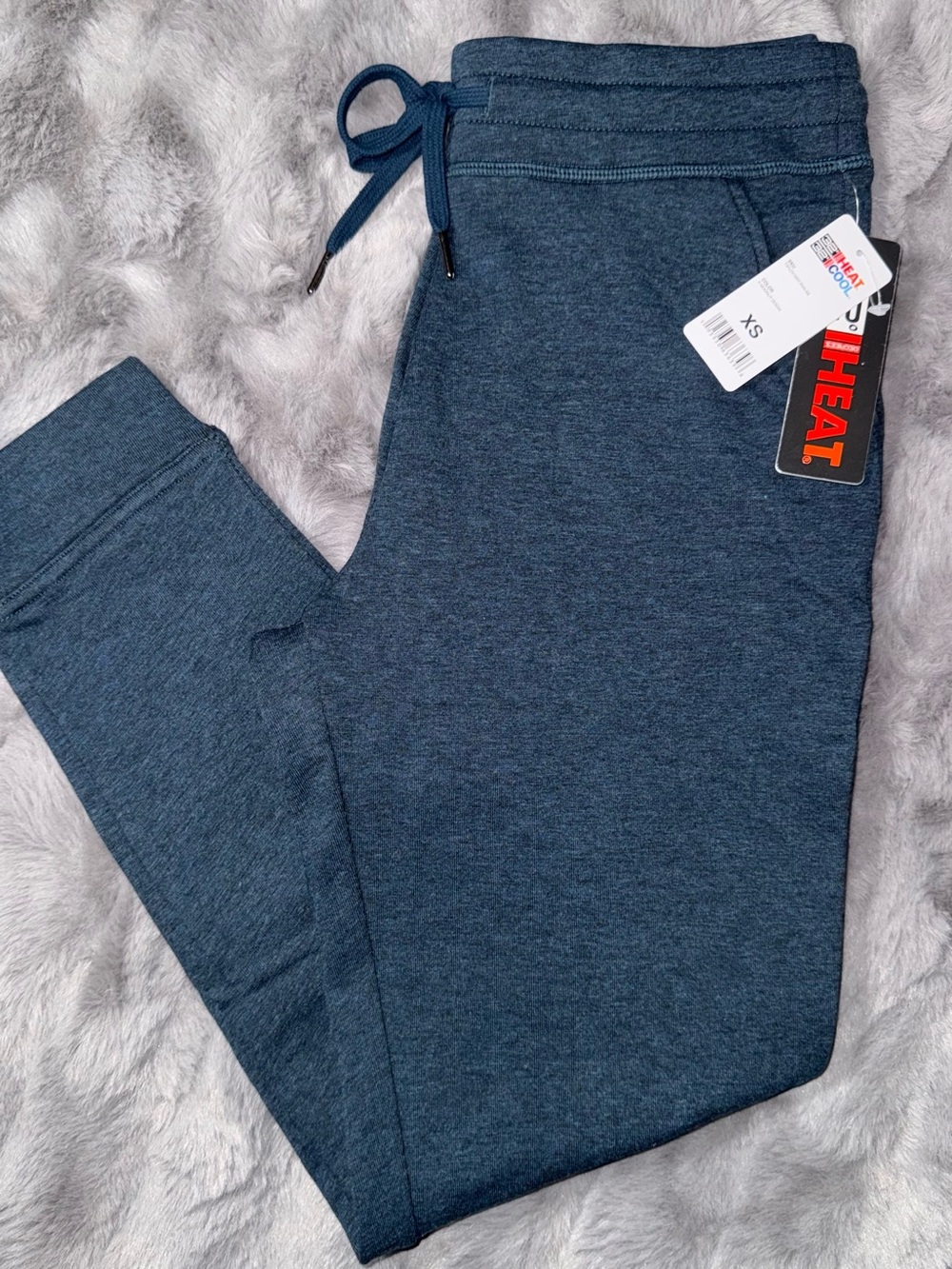 32 Degrees Heather Navy Women's Performance Joggers with Drawstring NWT!